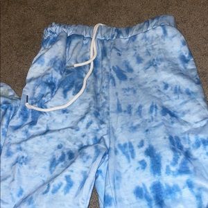 Size small blue tye dye joggers